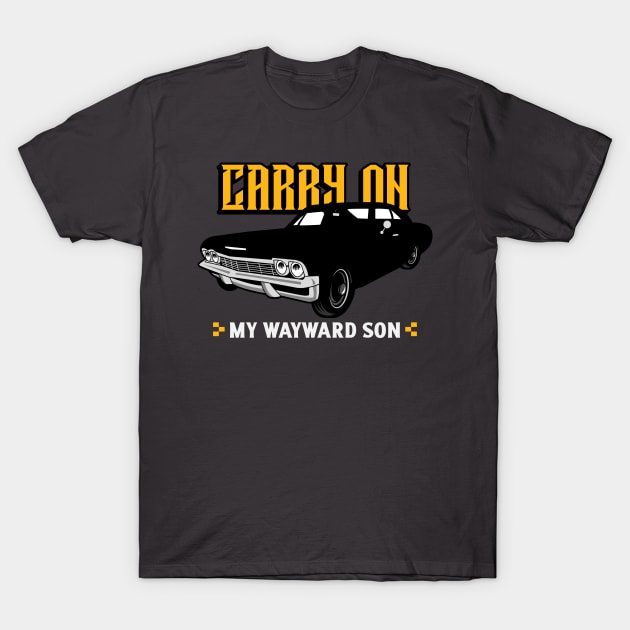 Supernatural Carry On My Wayward Son Baby T-Shirt by Carley Creative Designs